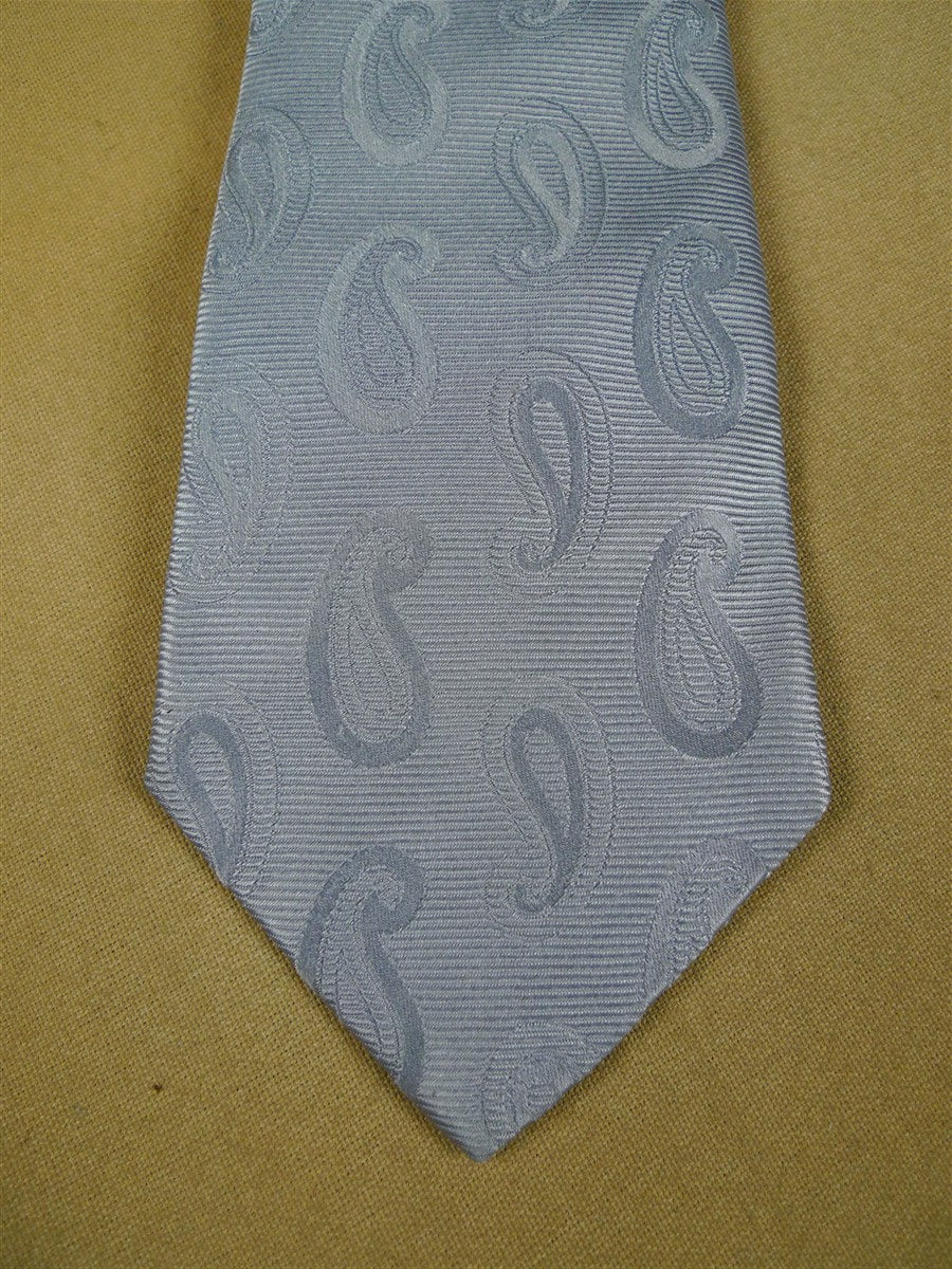 26/1162 immaculate turnbull & asser grey paisley pattern woven silk tie (rrp £205)