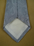 26/1162 immaculate turnbull & asser grey paisley pattern woven silk tie (rrp £205)